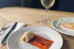 salmon-wine
