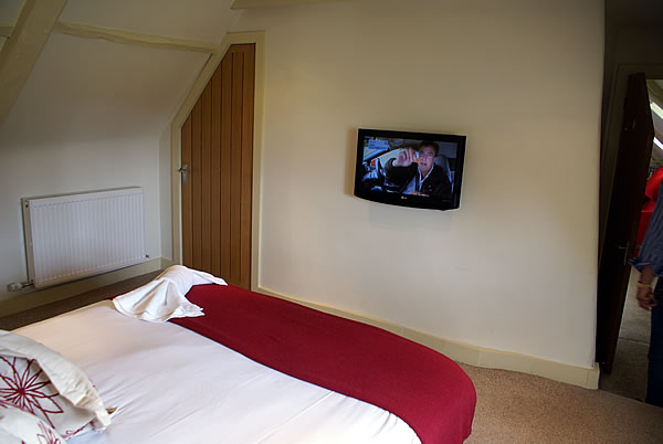 The Attic suite bedroom TV