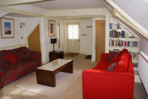 Stiffkey Red Lion Attic Suite 11 comfortable sitting room