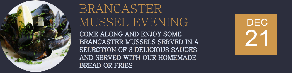 Brancaster Mussels Evening 21st December